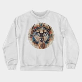 Mandala - Deer Crewneck Sweatshirt